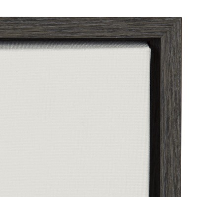 Haze Cactus Succulent Graphic Art on Canvas with Black Frame