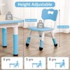 Jojoka Kids Table and 4 Chairs,Height Adjustable,Toddler Table 4 Chairs for Boys and Girls Ages 2-10 - 4 of 4