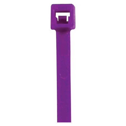 Box Partners Colored Cable Ties 50# 14" Purple 1000/Case CT145E - image 1 of 1