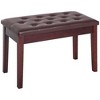 NicBex 30" Storage Bench Rectangle Faux Leather Padded Cushion and Wooden Frame for Bedroom, Entryway - 2 of 4