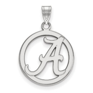 Black Bow Jewelry Sterling Silver Alabama Crimson Tide NCAA Small Pendant - 1 of 3