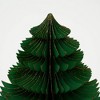 TopComfy Decorative Object Handmade Green Paper Tree Eco-Friendly Holiday Decor for Cozy Spaces, Green, 10.62"*10.62"*13" - 3 of 4