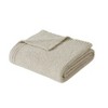50"x70" Oversized Cozy Knit Throw Blanket Beige - Truly Soft: Polyester, Soft Touch, Machine Washable - 2 of 4