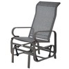 Outsunny Gliding Lounger Chair, Outdoor Swinging Chair with Smooth Rocking Arms and Lightweight Construction for Patio Backyard - 4 of 4