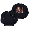 Simply Sage Market Women's Graphic Sweatshirt Holly Jolly Mama Colorful Front and Back - 2 of 4