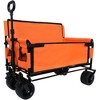 Whisen 3-in-1 Convertible Folding Wagon Cart with Bench Seat & Storage, 500lbs Heavy-Duty Utility Wagon - 3 of 4