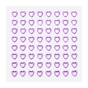 Unique Bargains Heart Shape Self Adhesive Valentine Makeup DIY Rhinestone Stickers 512 Pcs - 1 of 4