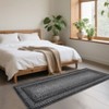Coucheta Washable Boho Area Rug, Stain-Resistant Low Pile Carpet with Rubber Backing&Braided Border for Living Room, Bedroom, Office, Multiple Sizes - 4 of 4