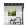 Cottage Garden West of The Wind Faraway Farm Green, Yellow, White 24 x 24 Inch Waterproof Gallery Wrapped Canvas, Outdoor Garden, Yard, Patio All - 2 of 2