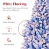 Best Choice Products Pre-Lit Blue Christmas Pine Tree w/ Flocked Branches, Warm-White Lights - 3 of 4
