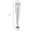 VYNXARIA 61"H Luxurious Cascading Crystal Floor Lamp with Sleek Chrome Base for Elegant Ambient Lighting in Living Rooms and Bedrooms - 3 of 3