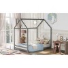 Streamdale Full Size House Bed Wood Bed, Gray - 3 of 4