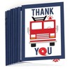Big Dot of Happiness Fired Up Fire Truck - Firefighter Firetruck Baby Shower or Birthday Party Thank You Cards (8 count) - 2 of 4
