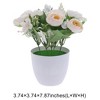 Unique Bargains Artificial Plants Flower Plastic 3.74"x3.74"x7.87" 1 Pc - 3 of 4