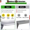 Stainless Steel Wall Shelf, Wall Mounted Floating Heavy Duty Shelf, Metal Kitchen Rack for Restaurant, Kitchen, Bar, Home, Hotel - 3 of 4