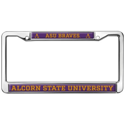 Alcorn State University Mascot Full Size Standard License Plate Metal Frame