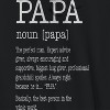 Rerun Island Men's Papa Noun Description Long Sleeve Graphic Cotton Sweatshirt Hoodie - Black S - 2 of 3