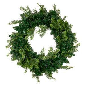 Northlight Woodcrest Pine Artificial Christmas Wreath - 24-Inch, Unlit - 1 of 4
