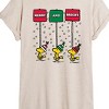Women's - Peanuts - Woodstock Merry And Bright Christmas Oversized Graphic T-Shirt - 2 of 4