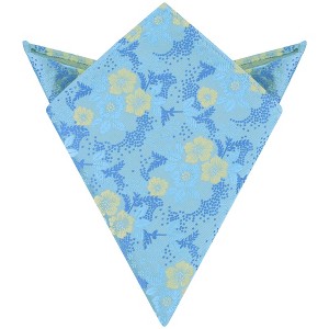 INSPIRE CHIC Men's Floral Embroidered Pocket Squares - 1 of 4
