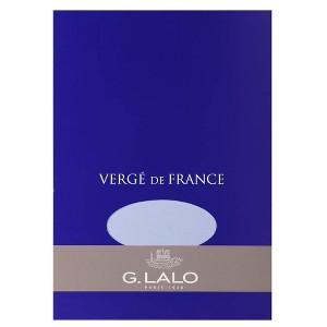 G. Lalo "Verg de France" 50 sheets tablets - 5 3/4 x 8 1/4 - Blue - 1 of 2