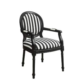Forsythe Accent Chair Black/White- Treasure Trove Accents