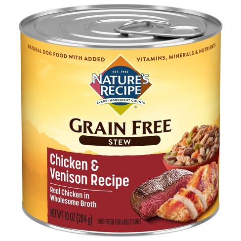 Nature's Recipe Grain Free Stew Wet Dog Food Chicken & Venison Stew ...