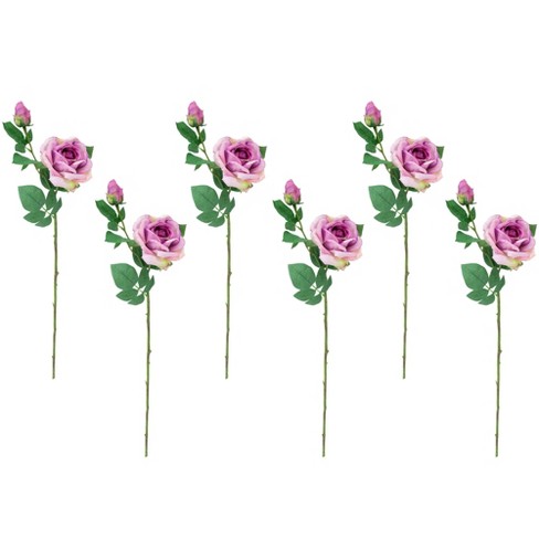 Northlight Real Touch Red Artificial Rose Stems, Set of 6 - 26 inch