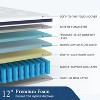 Itopfox Queen Hybrid Mattress with Pocket Springs for Cooler Sleep & Minimal Motion Transfer, Medium Firm Support for Back Sleepers, 100-Night Trial - 2 of 4