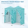 EAGLE PEAK Outdoor Changing Room 8x4, 2 Room Pop Up Portable Changing Room, Sun Shelter, Portable Dressing Room - 3 of 4