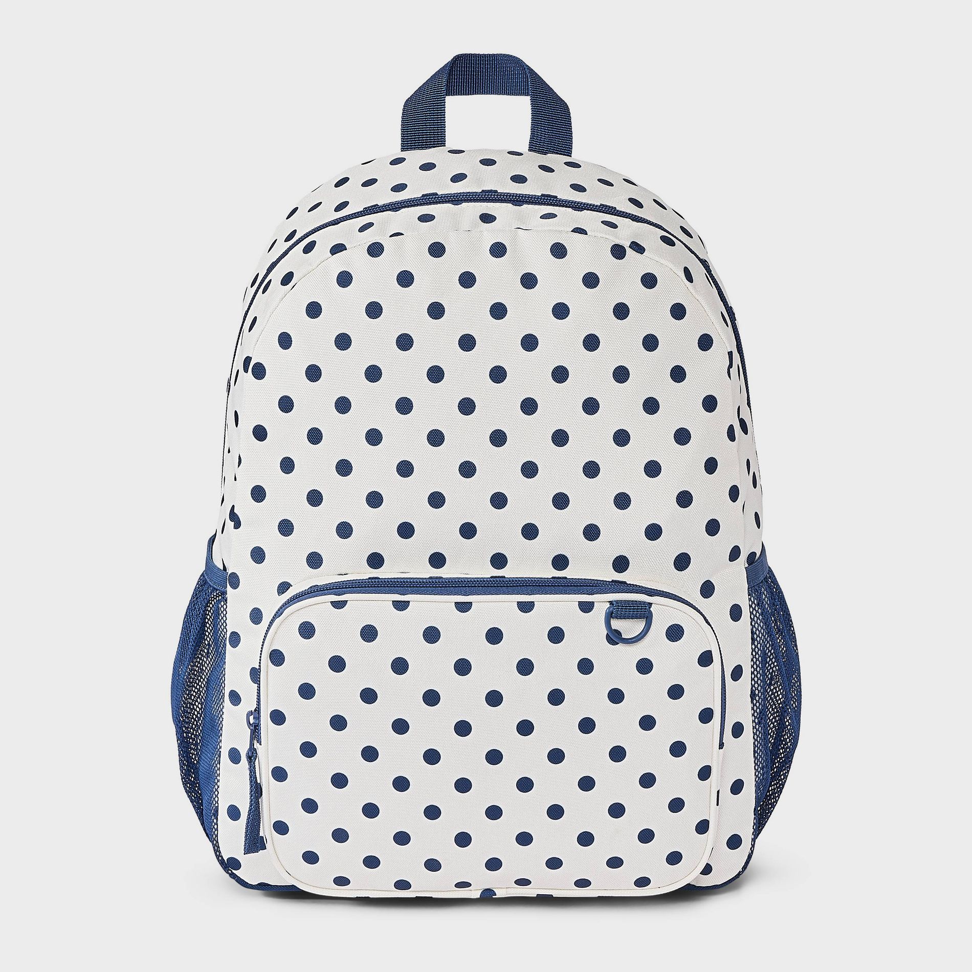 Girls' Polka Dot Print Backpack - Cat & Jack™ White/Blue