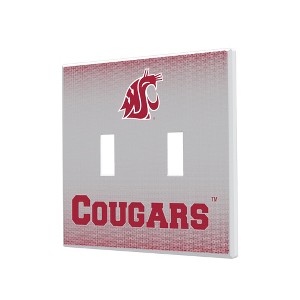 NCAA Pac-12 Universities Linen Hidden-Screw Light Switch Plate for Double Toggle - 1 of 4
