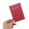 Unique Bargains Letter Design Passport Holder 1 Pc - 3 of 4
