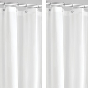 iDesign Stall-Size EVA Shower Curtain Liner - 54" x 78" - Frost - 1 of 4