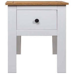 vidaXL Nightstand Bedside Cabinet Nightstand with Drawer Pine Panama Range - 1 of 4