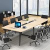 Tribesigns 8FT Large Boat Shaped Conference Table with Cable Grommets - 2 of 4