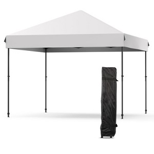 10X10FT Pop Up Canopy - Commercial Instant Shelter, Adjustable Heights, with Wheeled Bag, Portable Gazebo for Patio, Deck, Garden, Beach - 1 of 4
