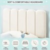Pink Twin Bed Frame for Girls, Twin Size Velvet Upholstered Bed Frame with Headboard, No Box Spring Needed, Wooden Slats Support, Easy Assembly - 4 of 4