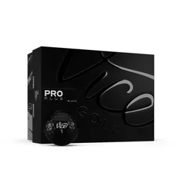 Vice Pro Plus Golf Balls Black - 12pk