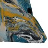 18"x18" Deny Designs Alyssa Hamilton Art Tide Outdoor Throw Pillow Blue/Yellow: UV & Mildew Resistant, Abstract Design - 3 of 4
