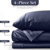 4 Piece Viscose from Bamboo Cooling sheets Ultra Soft 100% Organic Deep Pocket Luxury Bed Sheets with Pillowcases - Lux Decor Collection - 4 of 4