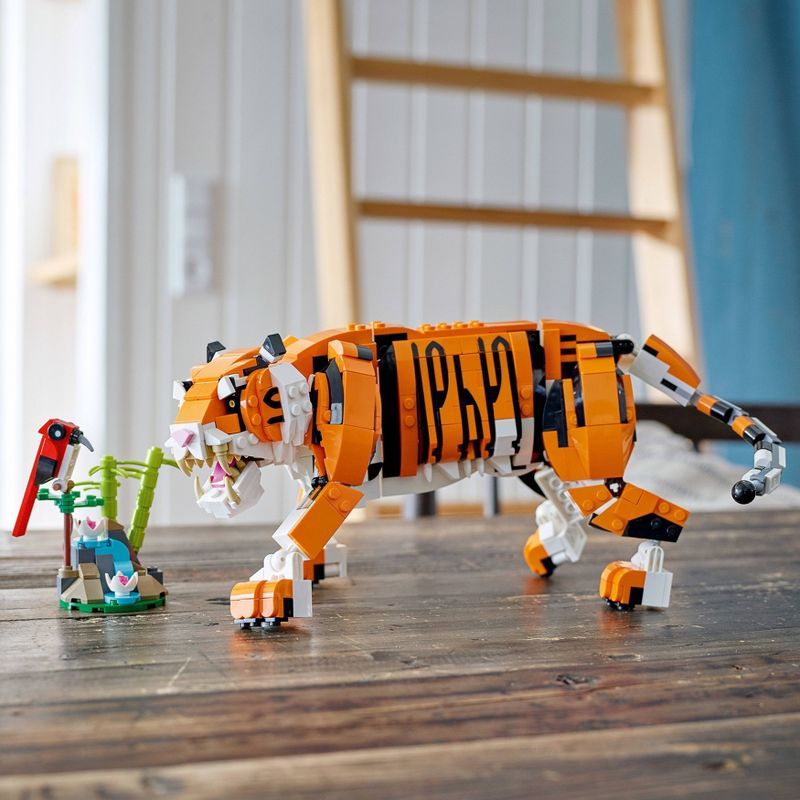 LEGO Creator 3 in 1 Majestic Tiger Animal Building Toy 31129, 6 of 11