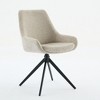 DYHOME 360 Swivel Office Chair, Modern Linen Upholstered Task Chair - 2 of 4
