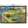 Trends International Garden at Arles by Vincent van Gogh Framed Wall Poster Prints - 3 of 4