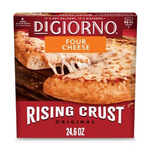 DiGiorno Rising Crust Four Cheese Frozen Pizza - 24.6oz - 1 of 4