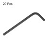 Unique Bargains Chrome Vanadium Steel Rust-Proof L-Shape Hex Key Wrenches Black 20 Pcs - 3 of 4