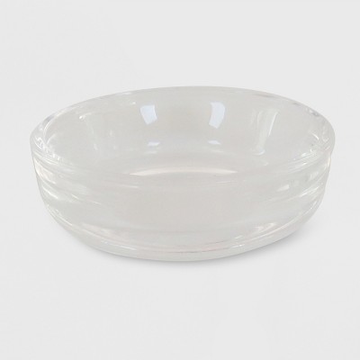 2.5" x .79" Tealight Glass Plate Candle Holder Clear - Made By Design™