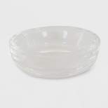 2.5" x .79" Tealight Glass Plate Candle Holder Clear - Made By Design™