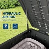 120 Gallon Large Resin Deck Box, Weatherproof Outdoor Storage Bin with Lid and Side Handles for Garden Accessories, Patio Cushions, Backyard box - 4 of 4