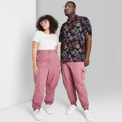 plus size pink cargo pants